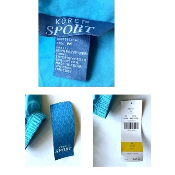 NWT Vintage 80's Koret Sport Tracksuit Medium Blue Windbreaker Joggers R… - Picture 12 of 12